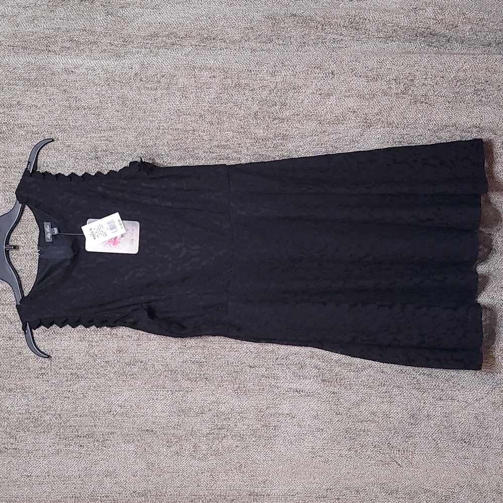NWT Black Lace A-line Dress